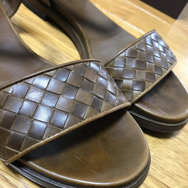 BOTTEGA VENETA サンダル 38 1/2 イントレチャート - サンダル