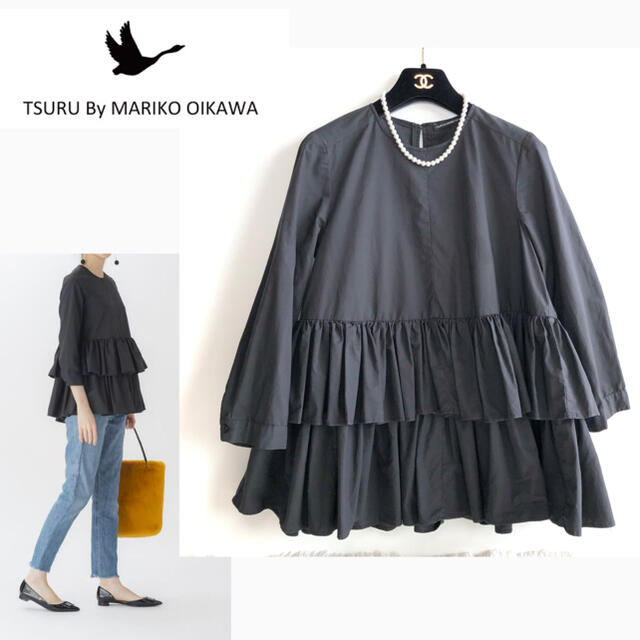 トップス【 TSURU by Mariko Oikawa】ブラウス Penelope