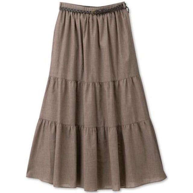 しまむら(シマムラ)の新品 てらさん terawear emu  ティアードロングスカート レディースのスカート(ロングスカート)の商品写真