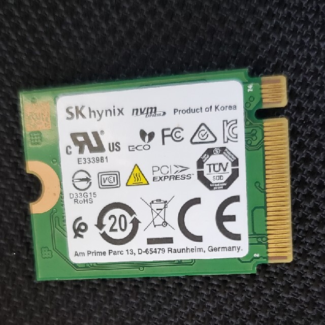 SK Hynix Bc511 NVMe 512 GB  Hfm512gdgtni 1