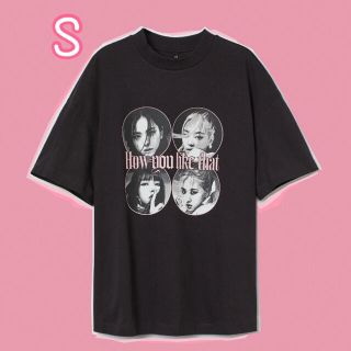 エイチアンドエム(H&M)のH&M BLACKPINK ブラックピンク コラボTシャツ ブラック(Tシャツ(半袖/袖なし))