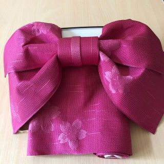 ふかふかたまこ様専用★作り帯★浴衣帯★ピンク系★USED(浴衣帯)