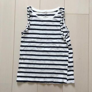 エイチアンドエム(H&M)のH&M/キャミタンク/ボーダー/120サイズ/オーガニックコットン(Tシャツ/カットソー)