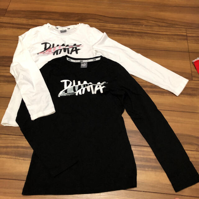 PUMA(プーマ)のプーマ キッズ Tシャツ 150２枚 男女兼用 キッズ/ベビー/マタニティのキッズ服女の子用(90cm~)(Tシャツ/カットソー)の商品写真