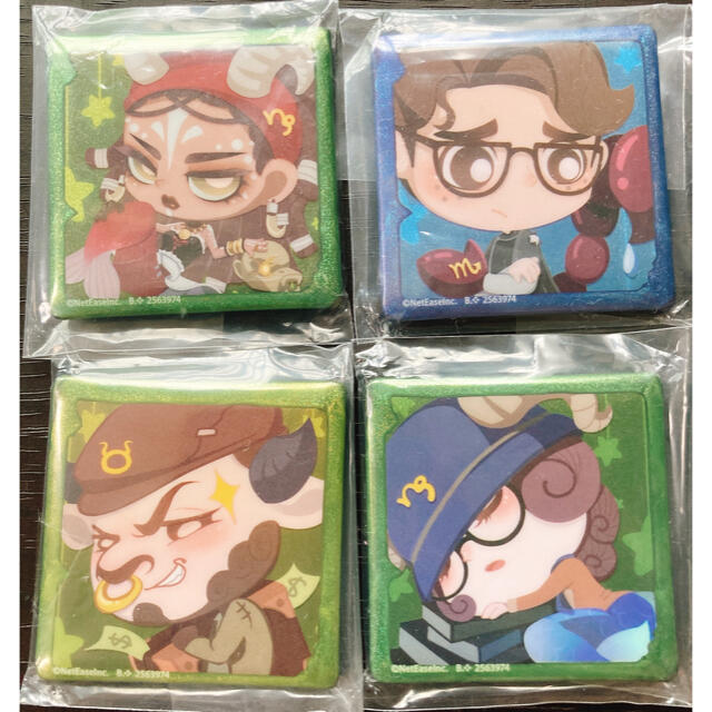 BANDAI - 第五人格 スクエア型缶バッチ 幸運児 呪術師 心眼 泥棒 BANDAI - 第五人格 スクエア型缶バッチ 幸運児 呪術師 心眼 泥棒