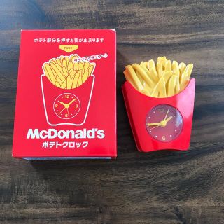 マクドナルド(マクドナルド)の新品未使用！ポテトクロック(置時計)