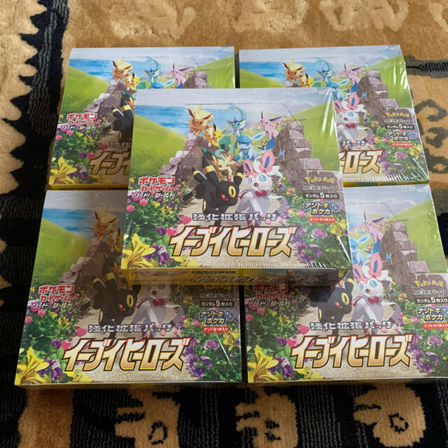 新品本物 ポケモン ポケモンカード イーブイヒーローズ 5BOXまとめ売り