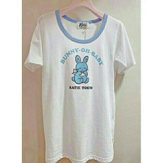 ケイティー(Katie)のKatie 2020リンガーTシャツ BUNNY(Tシャツ(半袖/袖なし))