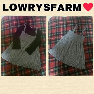 ローリーズファーム(LOWRYS FARM)のLOWRYSFARM♡ギンガムチェック(キャミソール)