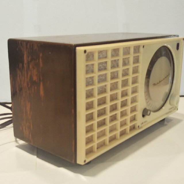 ナショナル真空管ラジオ、DL-380（1955年昭和30年式）、作動オリジナル品