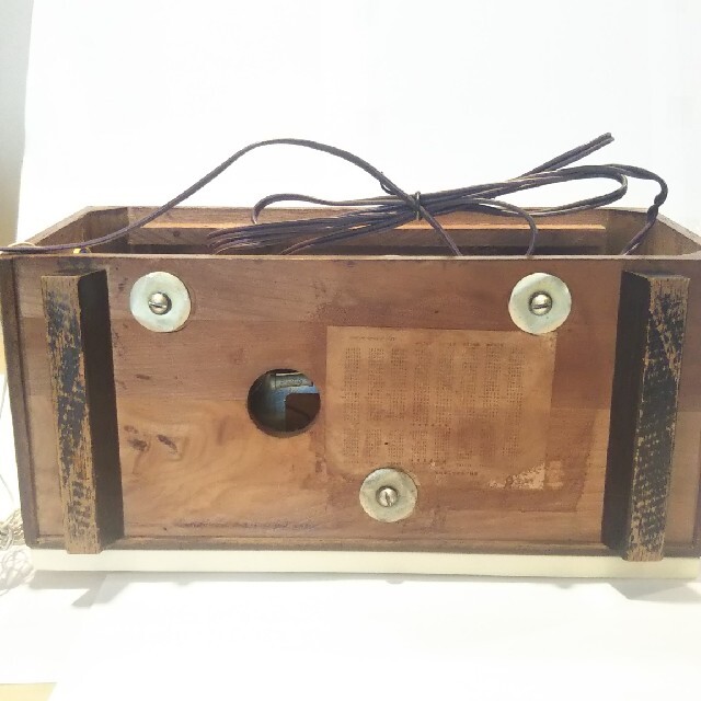 ナショナル真空管ラジオ、DL-380(1955年昭和30年式)、作動 ナショナル真空管ラジオ、DL-380(1955年昭和30年式)、作動