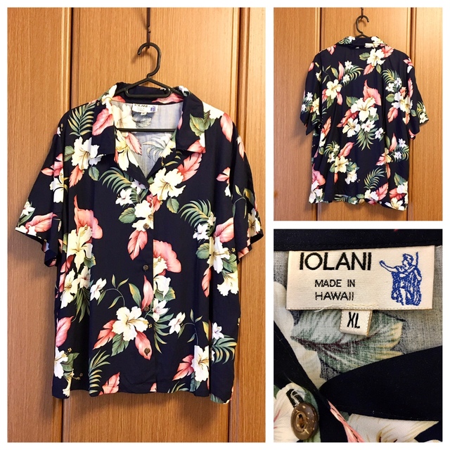 希少 IOLANI USA Vintage Aloha Shirt アロハシャツ
