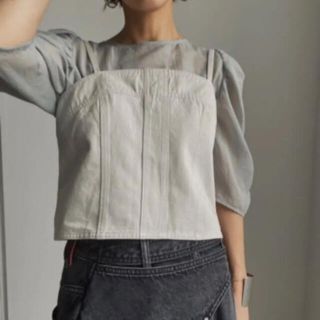 アメリヴィンテージ(Ameri VINTAGE)のPUFF SLEEVE LAYERED TOP(シャツ/ブラウス(長袖/七分))