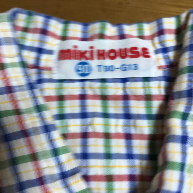 mikihouse(ミキハウス)のミキハウス　チェックシャツ　レトロ　90 キッズ/ベビー/マタニティのキッズ服男の子用(90cm~)(ブラウス)の商品写真