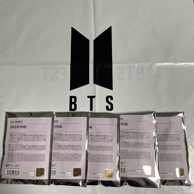 BTS 展示会　キーリング　5つ　BTS THE BEST