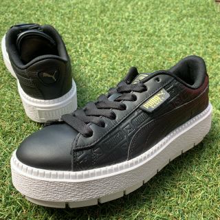 プーマ(PUMA)の美品24.5PUMA プーマ プラットフォームトレース リイベント G159(スニーカー)