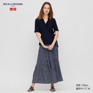 ユニクロ(UNIQLO)の■新品タグ付■　XXL　ツイストプリーツロングスカート(ロングスカート)