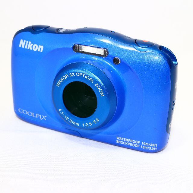 Nikon(ニコン)の★純正カメラケース付★ NIKON COOLPIX W100 ブルー スマホ/家電/カメラのカメラ(コンパクトデジタルカメラ)の商品写真