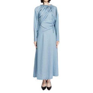 アキラナカ AKIRANAKA JILINE TWIST DRESS BL