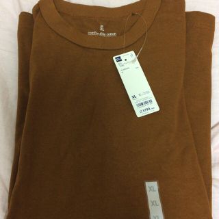 ジーユー(GU)のGU ブラウン系 Tシャツ メンズ XLサイズ 新品(Tシャツ/カットソー(半袖/袖なし))