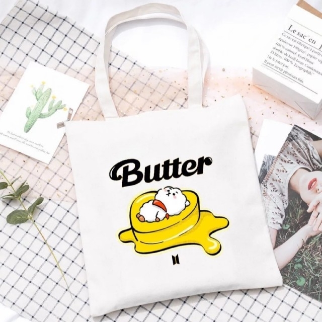 防弾少年団(BTS)(ボウダンショウネンダン)のBT21 Butter 【RJ】トートバッグ レディースのバッグ(トートバッグ)の商品写真