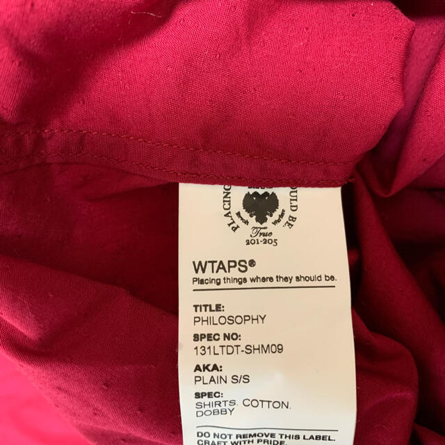 W)taps(ダブルタップス)のWTAPS ダブルタップス  半袖　シャツ メンズのトップス(Tシャツ/カットソー(半袖/袖なし))の商品写真