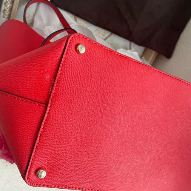 kate spade new york(ケイトスペードニューヨーク)のケイトスペード♡赤トートバッグ レディースのバッグ(トートバッグ)の商品写真