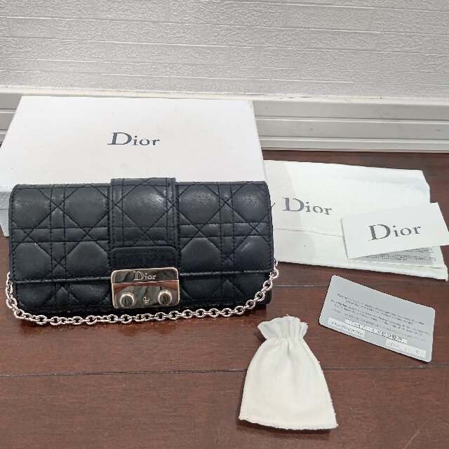 Christian Dior★クリスチャンディオール★長財布★チェーンウォレットレディース