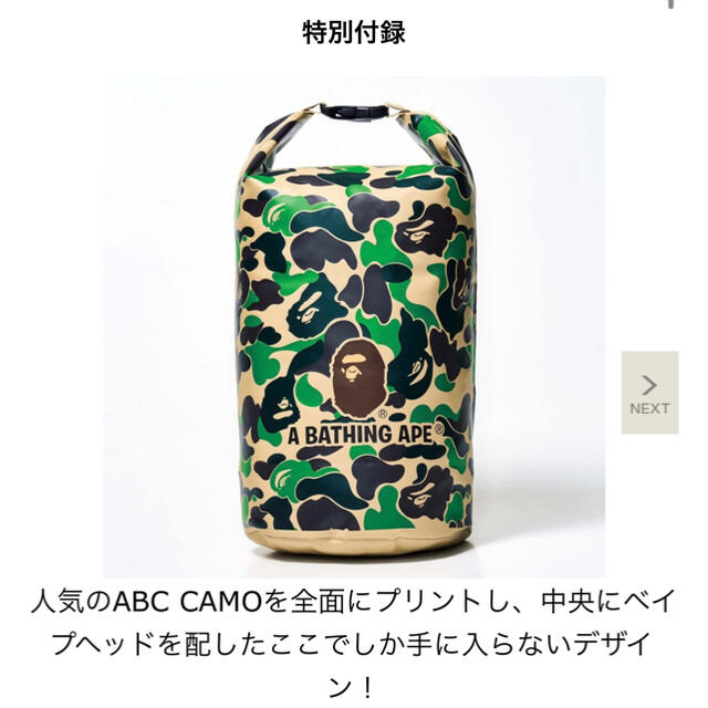 A BATHING APE(アベイシングエイプ)のsmart ８月号 付録 メンズのバッグ(その他)の商品写真