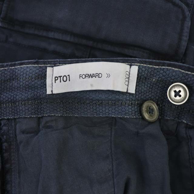 PT01(ピーティーゼロウーノ)のピーティーゼロウーノ カーゴパンツ テーパード スラックス 48 紺 ネイビー メンズのパンツ(スラックス)の商品写真