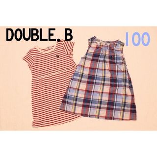 ダブルビー(DOUBLE.B)のダブルビー　DOUBLE.B　夏物　ワンピース　100(ワンピース)