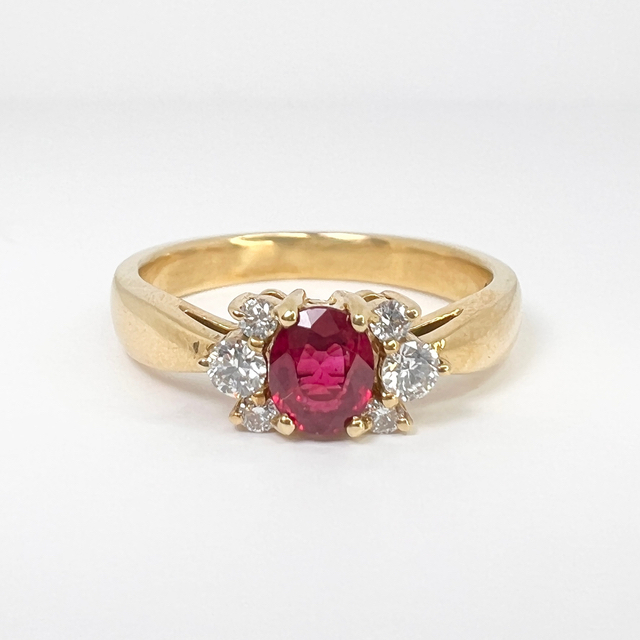 Ambrose k18 ルビー 0.398ct ダイヤ 0.16ct 3.97g レディースのアクセサリー(リング(指輪))の商品写真