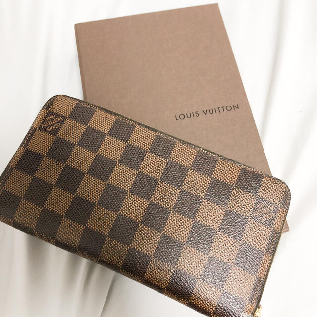 配送員設置 LOUIS VUITTON ルイヴィトン ダミエ 長財布 ジッピーウォレット 長財布