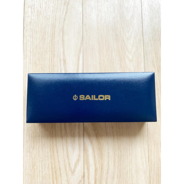 Sailor(セーラー)の新品！ セイラー SAILOR ボールペン シャープペン 複合筆記具 本革 青 インテリア/住まい/日用品の文房具(ペン/マーカー)の商品写真