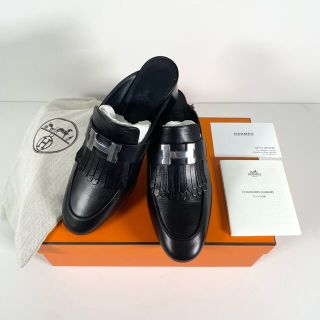 エルメス(Hermes)の【未使用】エルメス ミュール チュイルリー サイズ36ハーフ 黒 サンダル(ミュール)