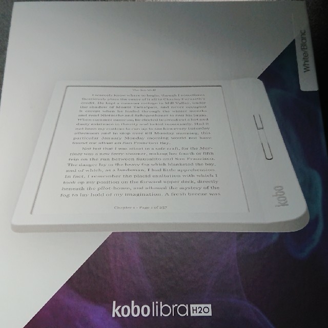 Kobo libra H2O（カバー付き）