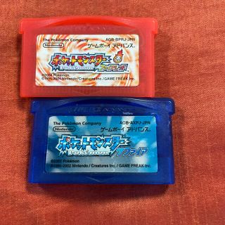 ゲームボーイアドバンス(ゲームボーイアドバンス)のポケットモンスター ファイアレッド サファイア ポケモン GBA アドバンス(携帯用ゲームソフト)