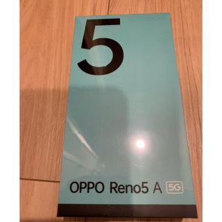 オッポ(OPPO)の新品未使用　未開封　OPPO Reno 5A 5G アイスブルー  SIMフリー(スマートフォン本体)