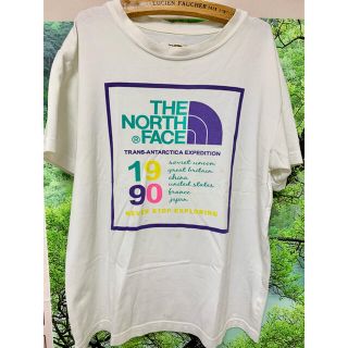 ザノースフェイス(THE NORTH FACE)のノースフェイス☆デザインTシャツ☆白★Mサイズ(Tシャツ/カットソー(半袖/袖なし))