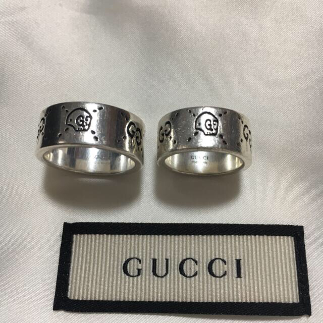 Gucci(グッチ)の正規品領収書ありゴーストリング17号と10号セット レディースのアクセサリー(リング(指輪))の商品写真