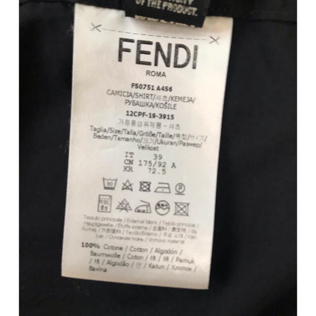 サイズ FENDI メンズシャツの通販 by 太郎's shop｜フェンディならラクマ - FENDI になります