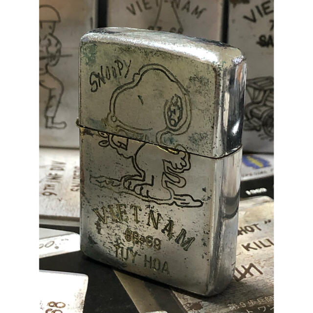 【ベトナムZIPPO】本物 1968年製ベトナムジッポー「スヌーピー」ジッポー