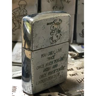 【ベトナムZIPPO】本物 1968年製ベトナムジッポー「兵士と子供」TUY