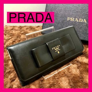 プラダ(PRADA)のPRADA　プラダ　サフィアーノ　リボン　人気(財布)