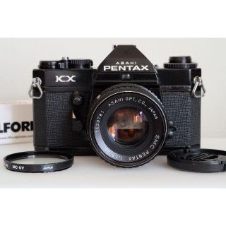 ペンタックス(PENTAX)のPENTAX KX 黒 + SMC PENTAX 1:1.8/55　美品・試写済(フィルムカメラ)