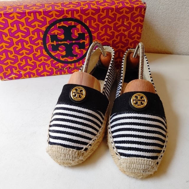 Tory Burch(トリーバーチ)のTORYBURCH トリーバーチ  スリッポン フラットシューズ ボーダー レディースの靴/シューズ(スリッポン/モカシン)の商品写真