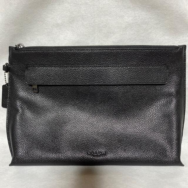 COACH(コーチ)のコーチ クラッチバック ブラック メンズのバッグ(セカンドバッグ/クラッチバッグ)の商品写真