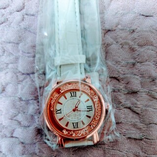 腕時計　ホワイト×ピンクゴールド(腕時計)