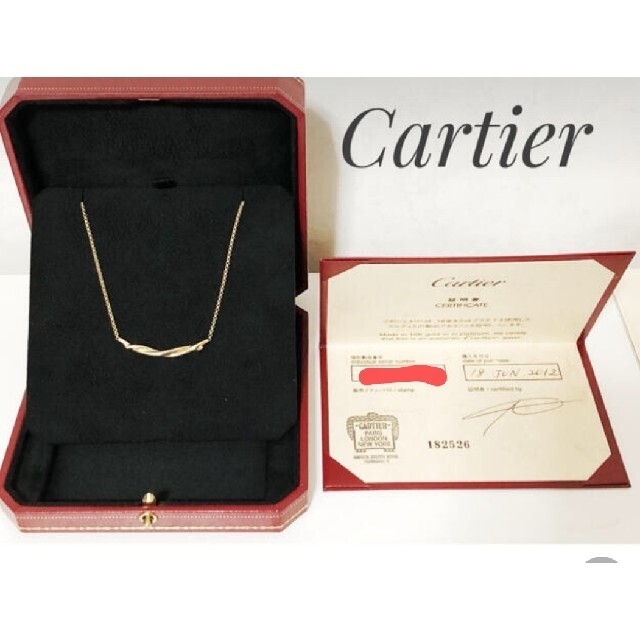 Cartier - 希少！カルティエ　アントルラセ　ネックレス　K18PG ピンクゴールド  極美品