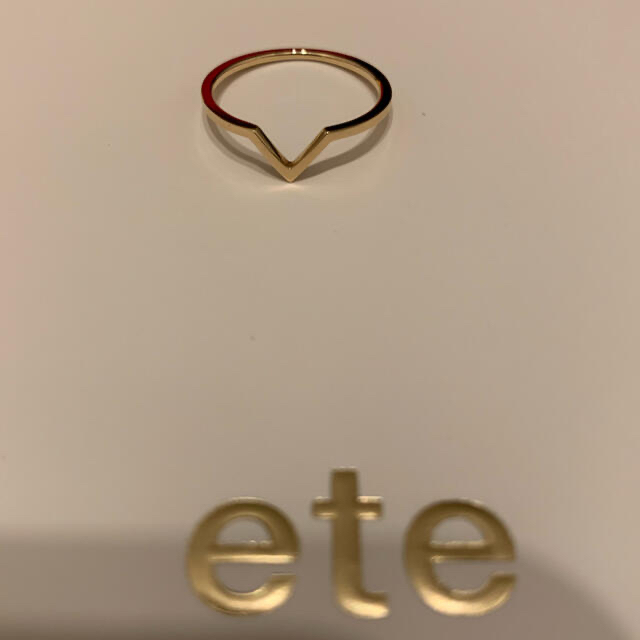 ete(エテ)のete レイヤード　トライアングル　k10 一度着用　7号 レディースのアクセサリー(リング(指輪))の商品写真